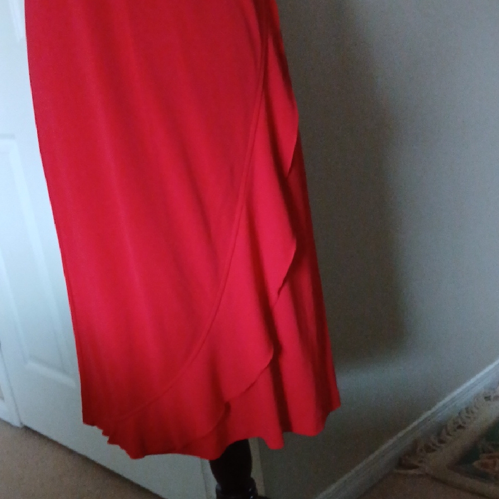 SPANNER Vibrant Red Midi Dress - Picture 6 of 8